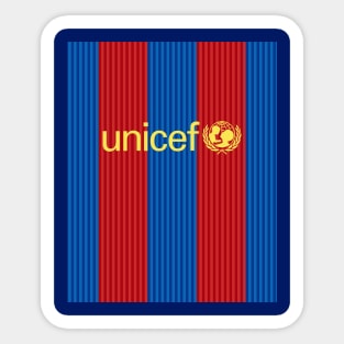 Vintage football Unicef Barcelona Sticker